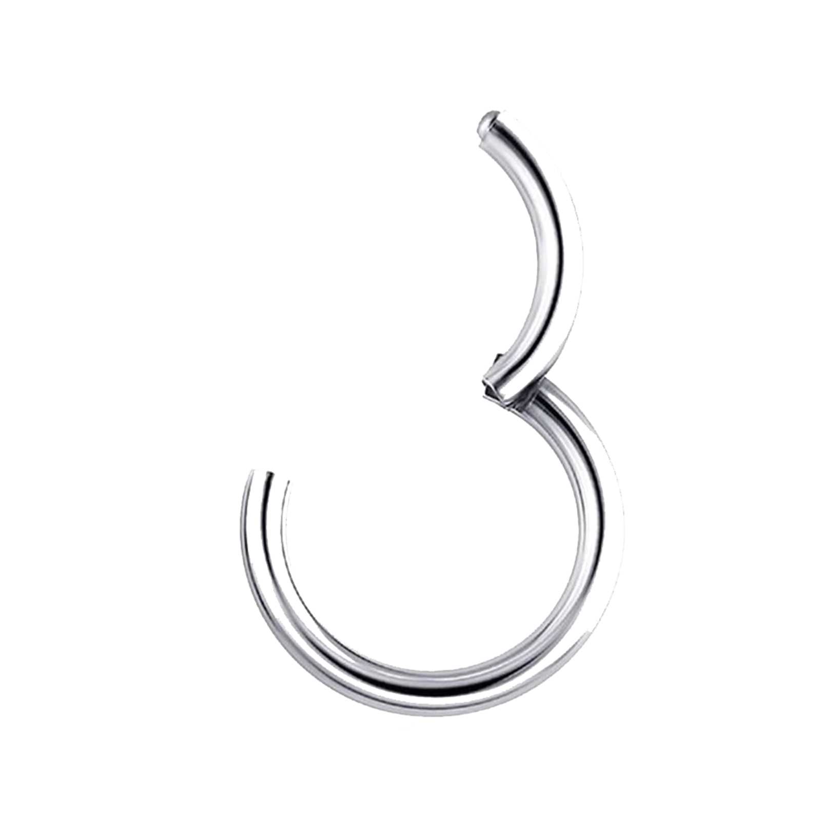 Titanium clicker ring