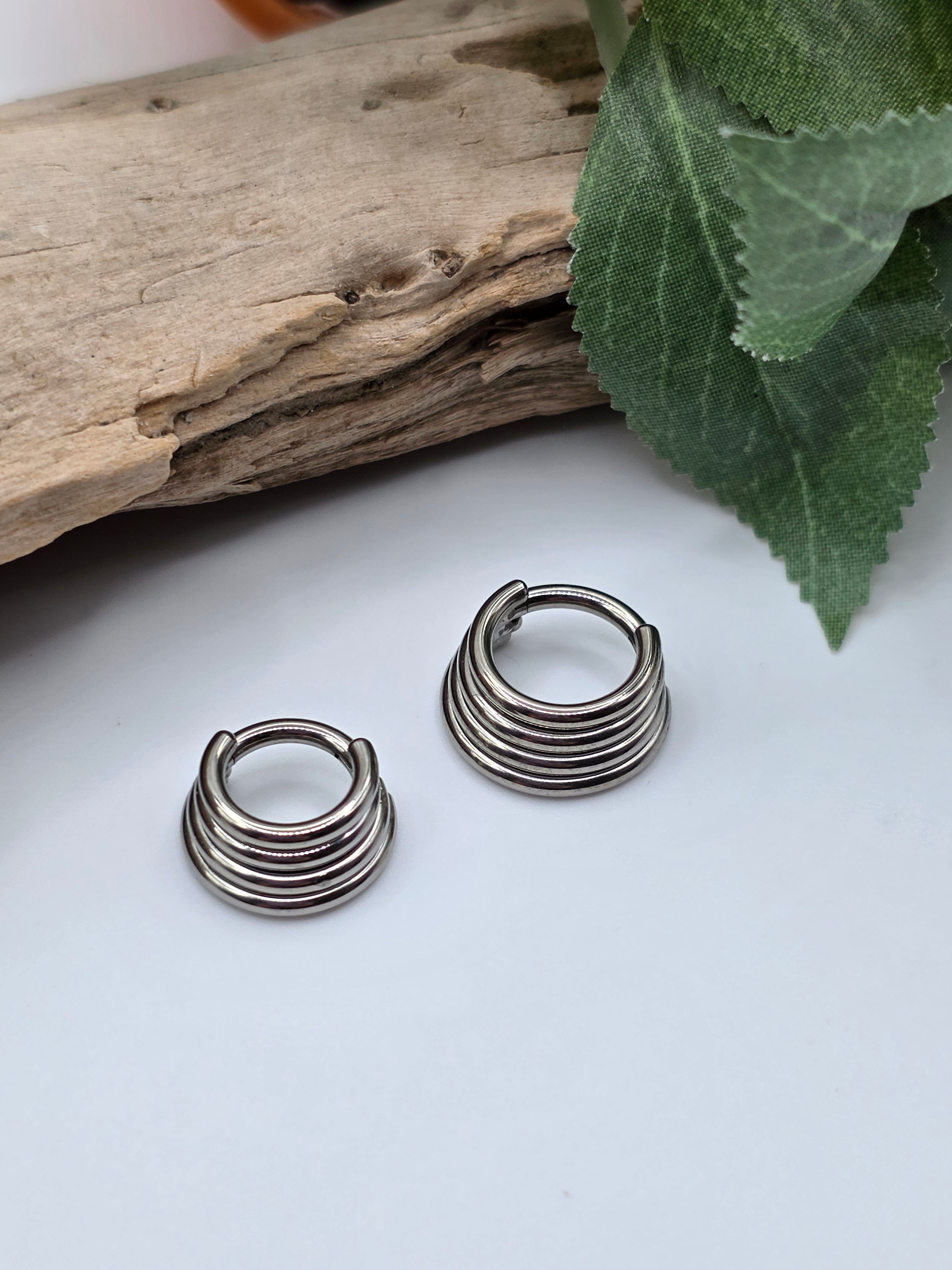 Titanium Quadruple Hinge Ring