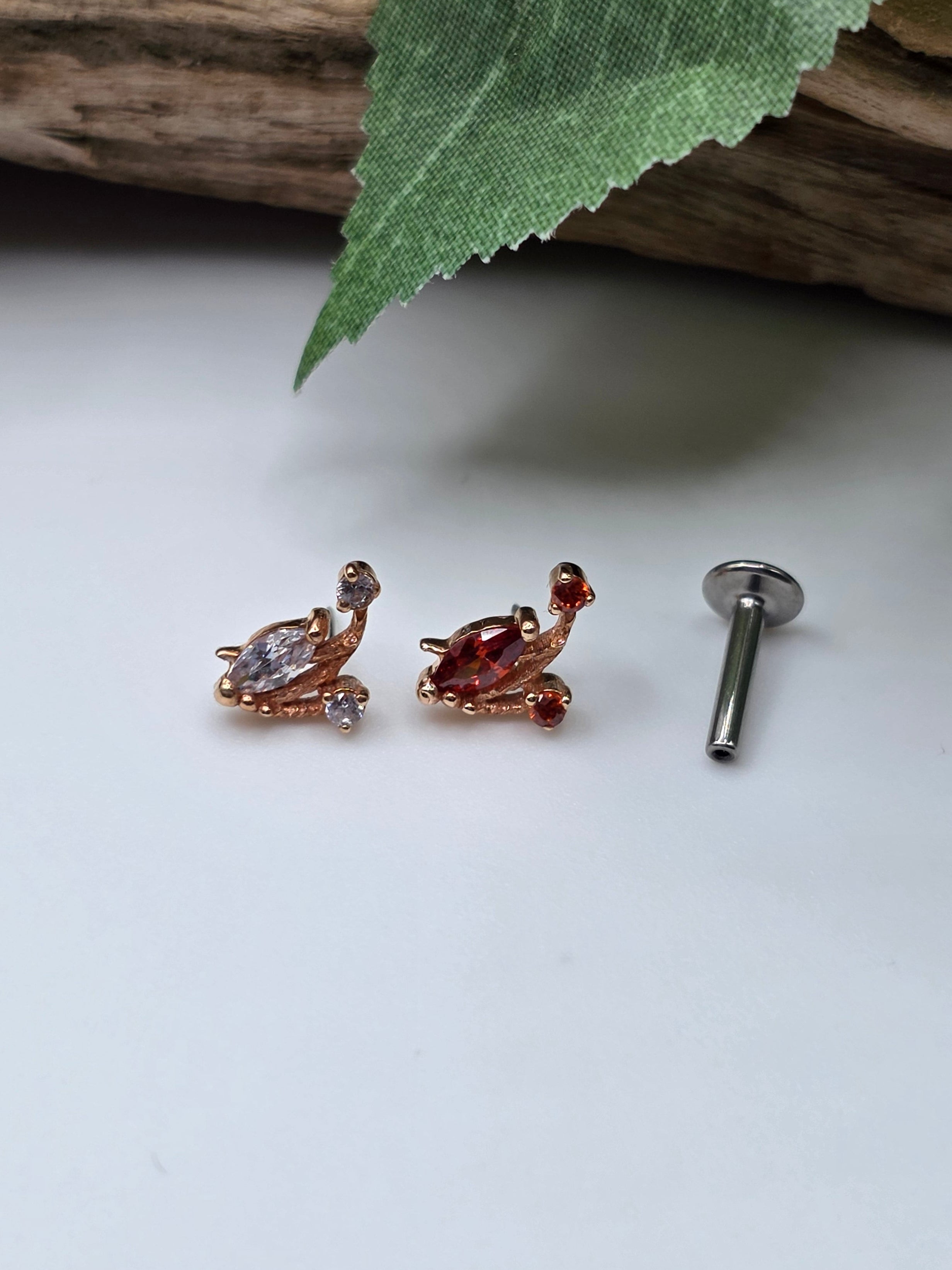 14k Rose Gold Charlotte Stud