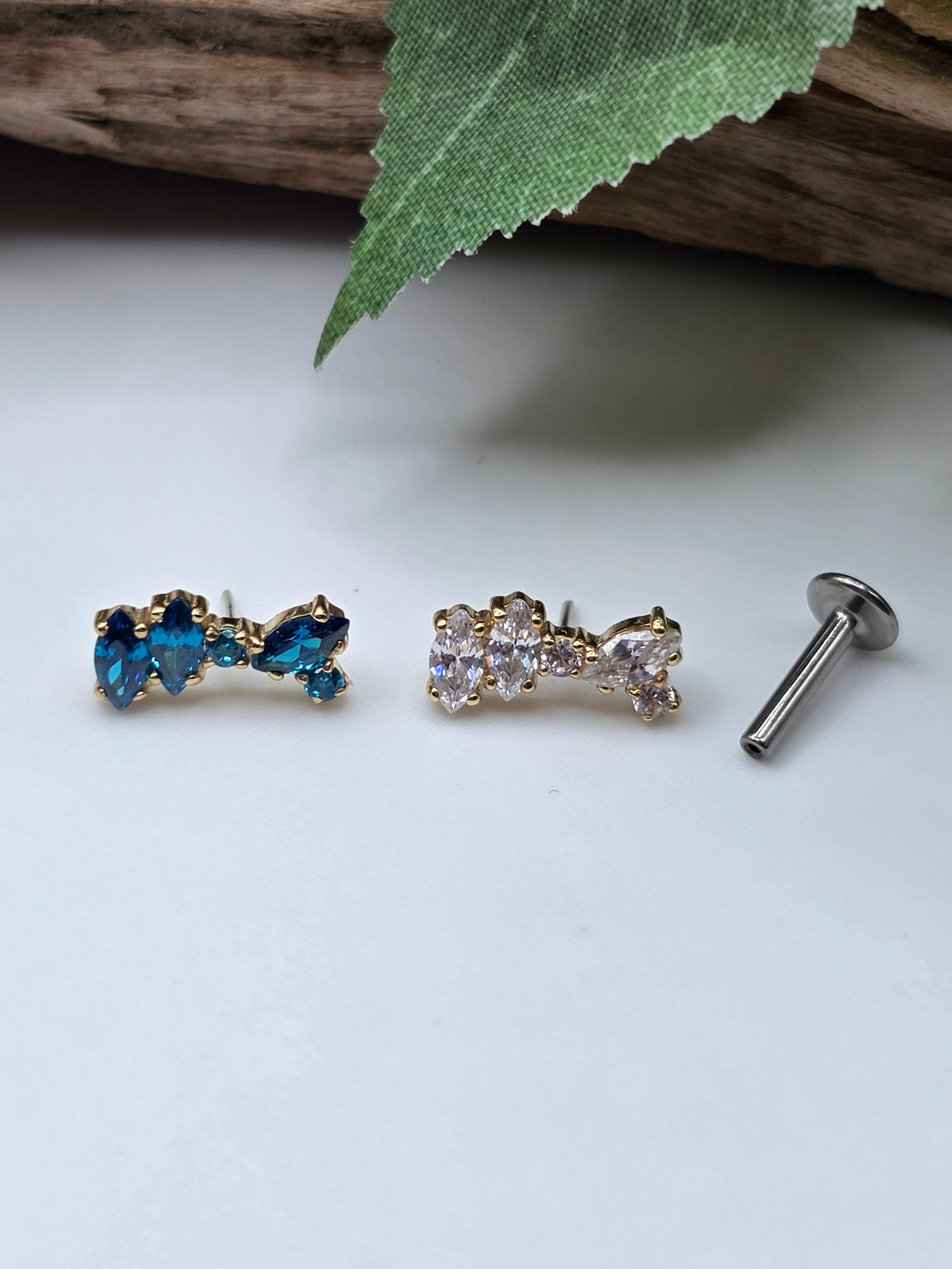 14k Yellow Gold Natalie Stud