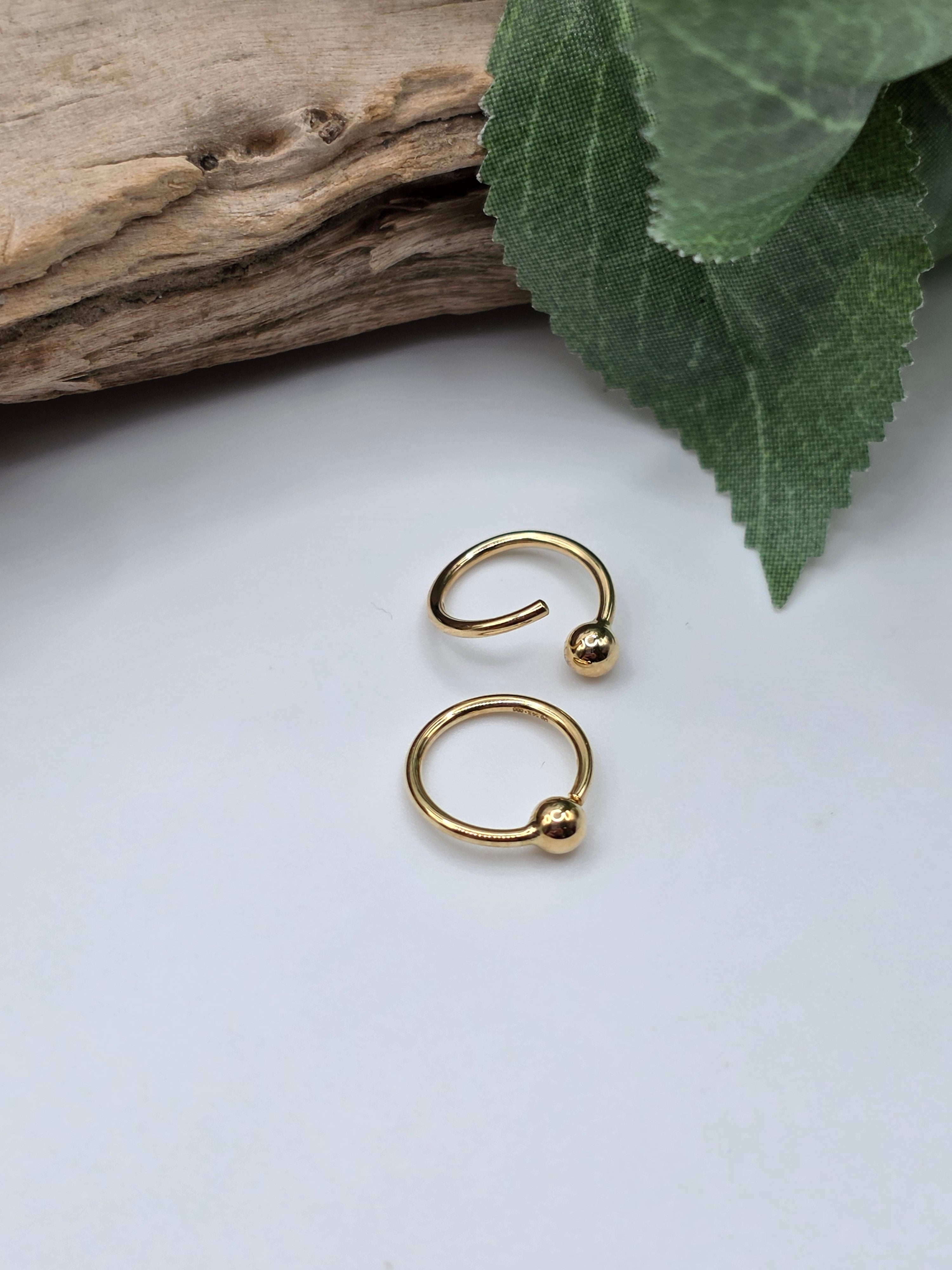 14k Yellow Gold Fixed Bead Ring (CLEARANCE)