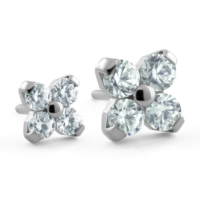 Titanium Forte Gem Stud