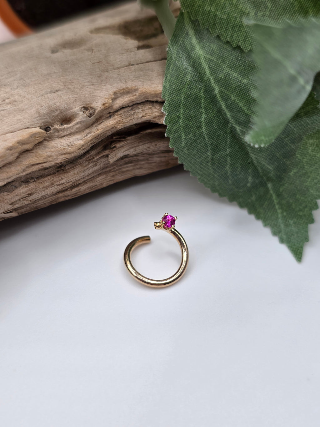 14k Yellow Gold Seam Ring